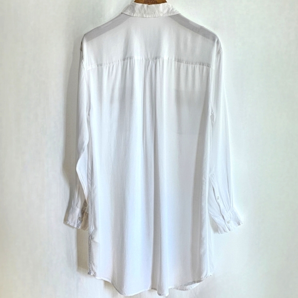 🇨🇦 Aritzia Wilfred Free White Button Shirt Dress - Picture 6 of 16